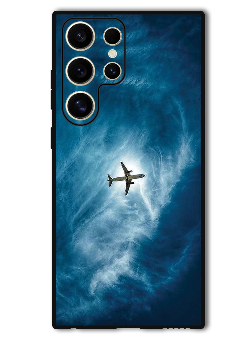 Theodor Protective Case Anti Scratch Shock Proof Bumper Cover For Samsung Galaxy S24 Ultra Plane In The Sky - Image 1