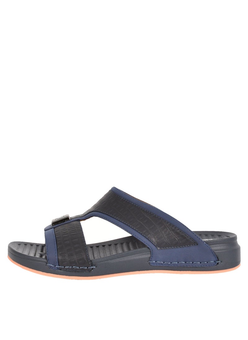 Ferrini - Mens Textured Arabic Sandal Navy - Image 1