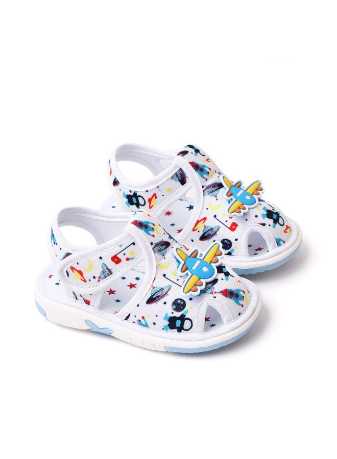 Infant And Toddler Anti-collision Screaming Shoes Summer New Rubber Sole Anti-slip Toddler Shoes For Boys Cute Cartoon Casual Sandals