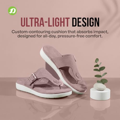 DOCTOR EXTRA SOFT Women's Ultra Lightweight Slippers/Flip-Flops with Memory Foam Cushion | Stylish & Comfortable | Casual & Fashion| Diabetic & Orthopedic Synthetic Slip-on Sandals Ladies/Girls D-621 - Image 5