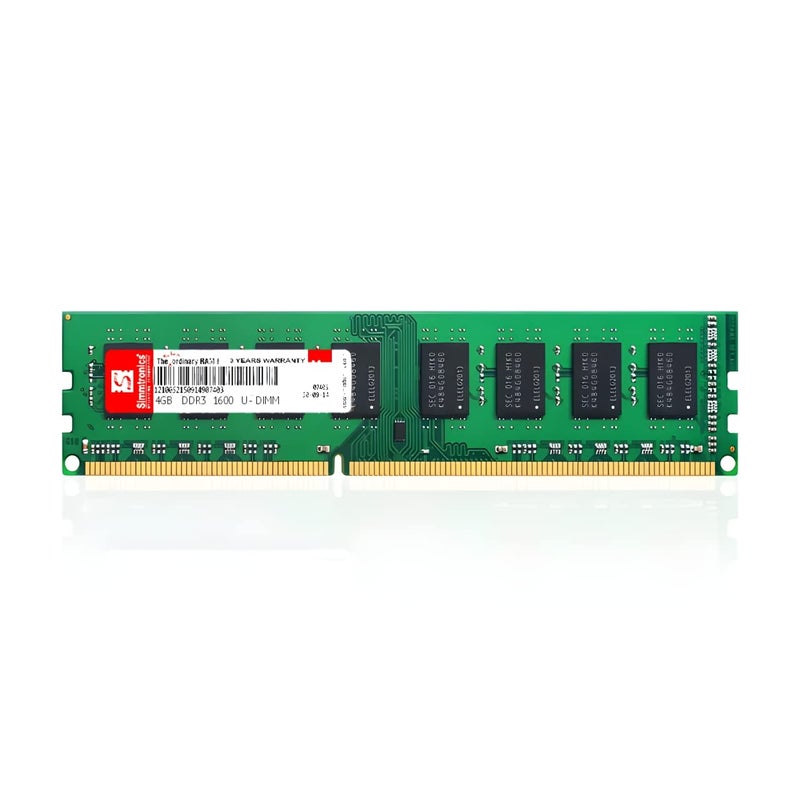 Simmtronics 4GB DDR3 Ram for Desktop with 3 Years Warranty (1600 Mhz) Green - Image 5