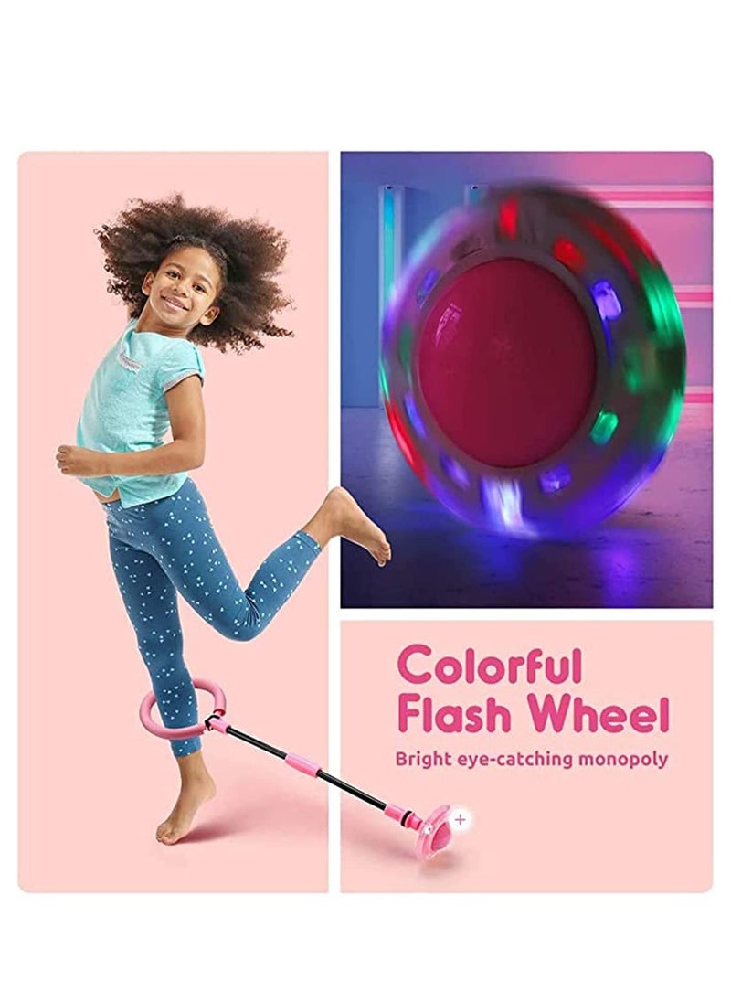 SYOSI Kids Foldable PVC & PP Materials Ankle Skip Ball Flash Jump Colorful Sports Swing Ball, Fitness Jump Rope Fat Burning Game for Adults and Children  - Image 5