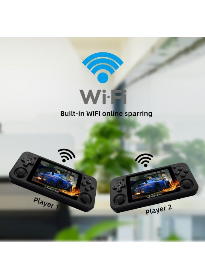 ANBERNIC  وحدة تحكم الألعاب المحمولة RG351P – شاشة IPS بحجم 3.5 بوصة، نظام لينكس مفتوح المصدر، معالج RK3326 بسرعة 1.5GHz، بطارية 3500mAh، أكثر من 2500 لعبة كلاسيكية، تدعم PSP/N64/PS1 – جهاز ألعاب محمول - Image 2