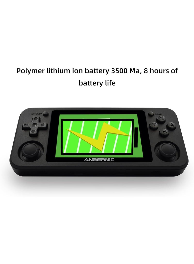 ANBERNIC  وحدة تحكم الألعاب المحمولة RG351P – شاشة IPS بحجم 3.5 بوصة، نظام لينكس مفتوح المصدر، معالج RK3326 بسرعة 1.5GHz، بطارية 3500mAh، أكثر من 2500 لعبة كلاسيكية، تدعم PSP/N64/PS1 – جهاز ألعاب محمول - Image 3