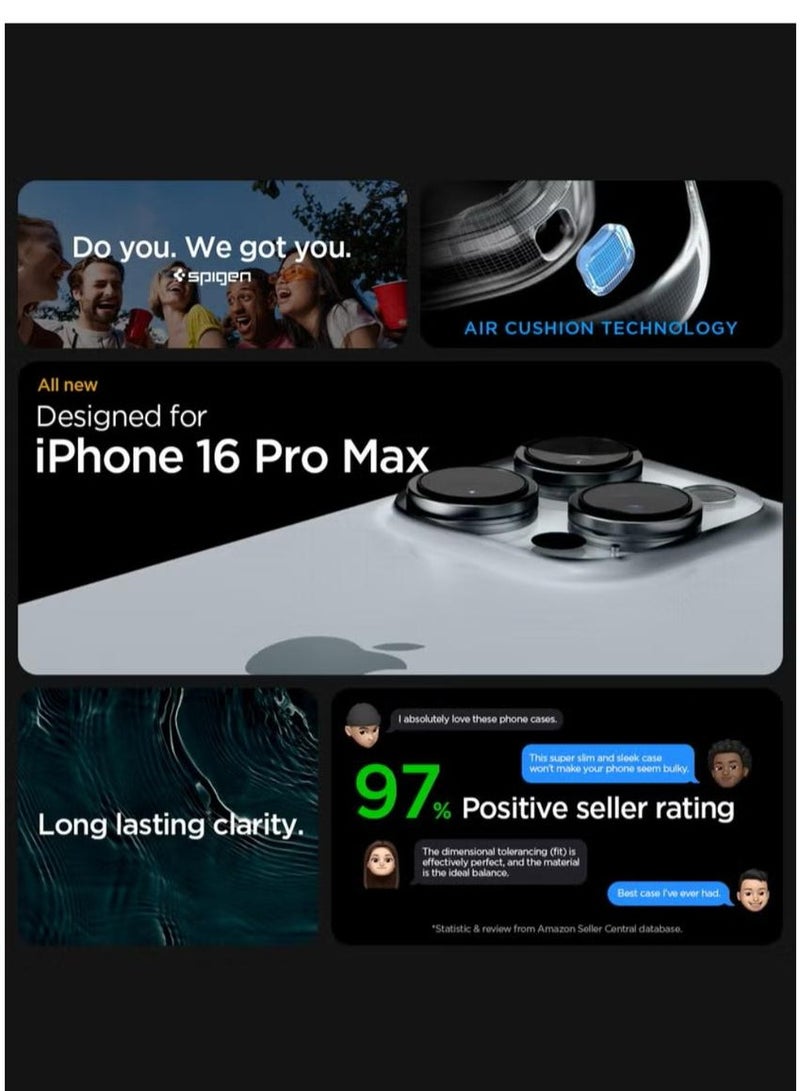 Spigen Ultra Hybrid iPhone 16 Pro Max Case Cover (2024) - Crystal Clear - Image 2