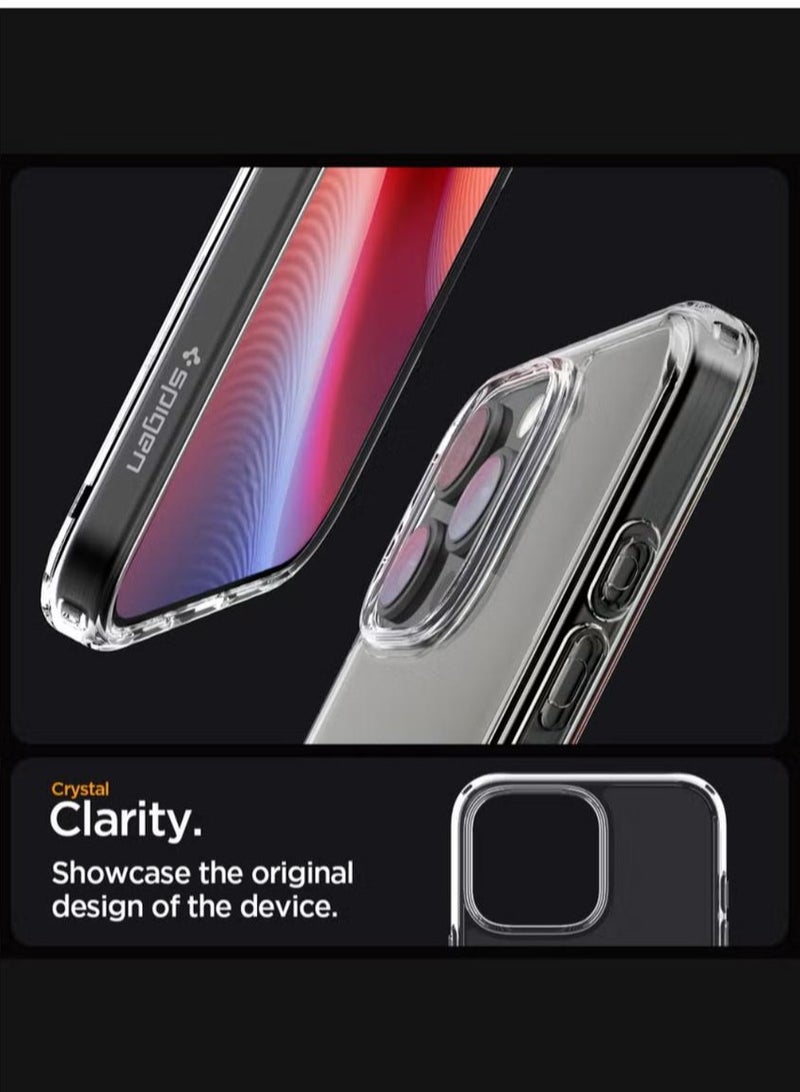 Spigen Ultra Hybrid iPhone 16 Pro Max Case Cover (2024) - Crystal Clear - Image 3