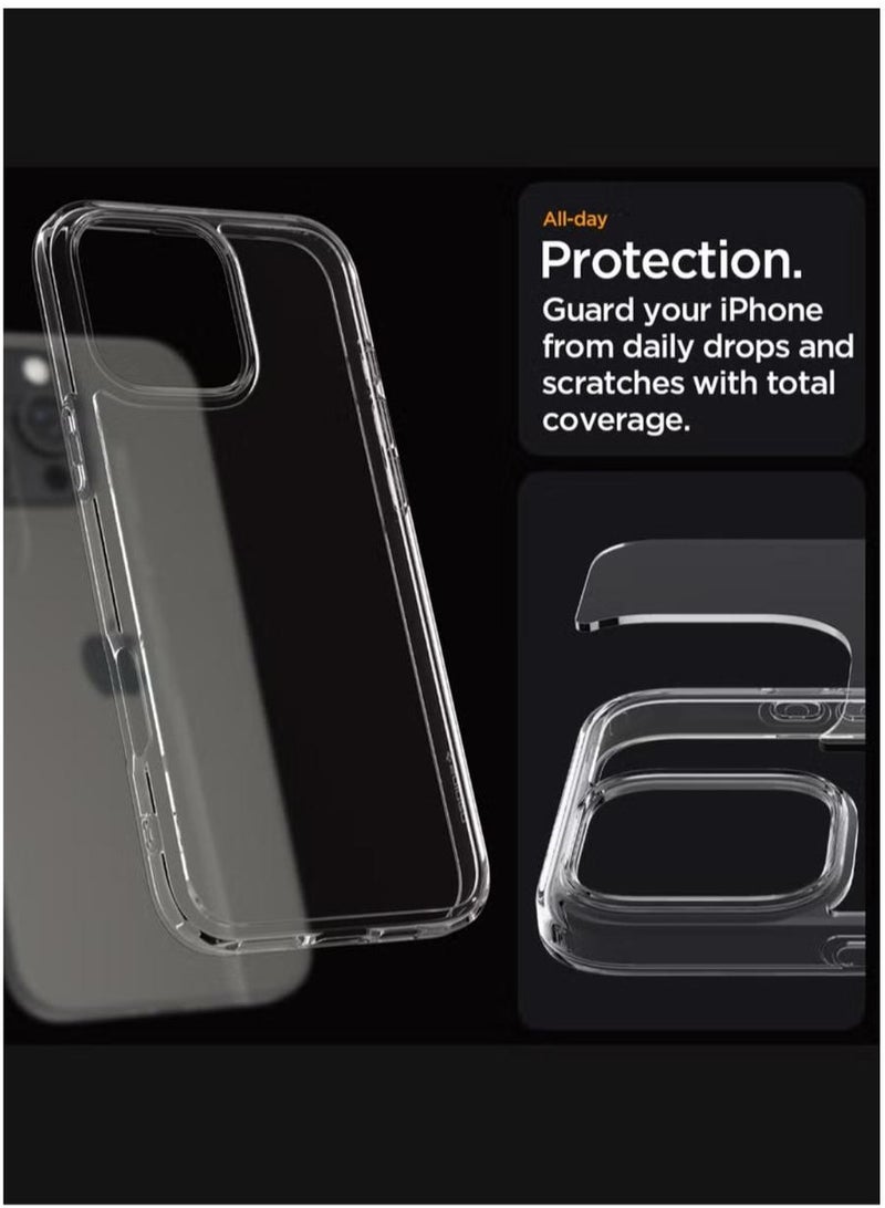 Spigen Ultra Hybrid iPhone 16 Pro Max Case Cover (2024) - Crystal Clear - Image 5