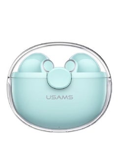 Usams Bluetooth Earbuds, True Wireless, Charging Case, HiFi Quality Sound, Water Resistant TWS Earbuds Green  - Image 2