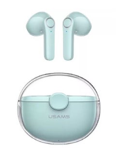 Usams Bluetooth Earbuds, True Wireless, Charging Case, HiFi Quality Sound, Water Resistant TWS Earbuds Green  - Image 1