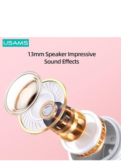 Usams Bluetooth Earbuds, True Wireless, Charging Case, HiFi Quality Sound, Water Resistant TWS Earbuds Green  - Image 3