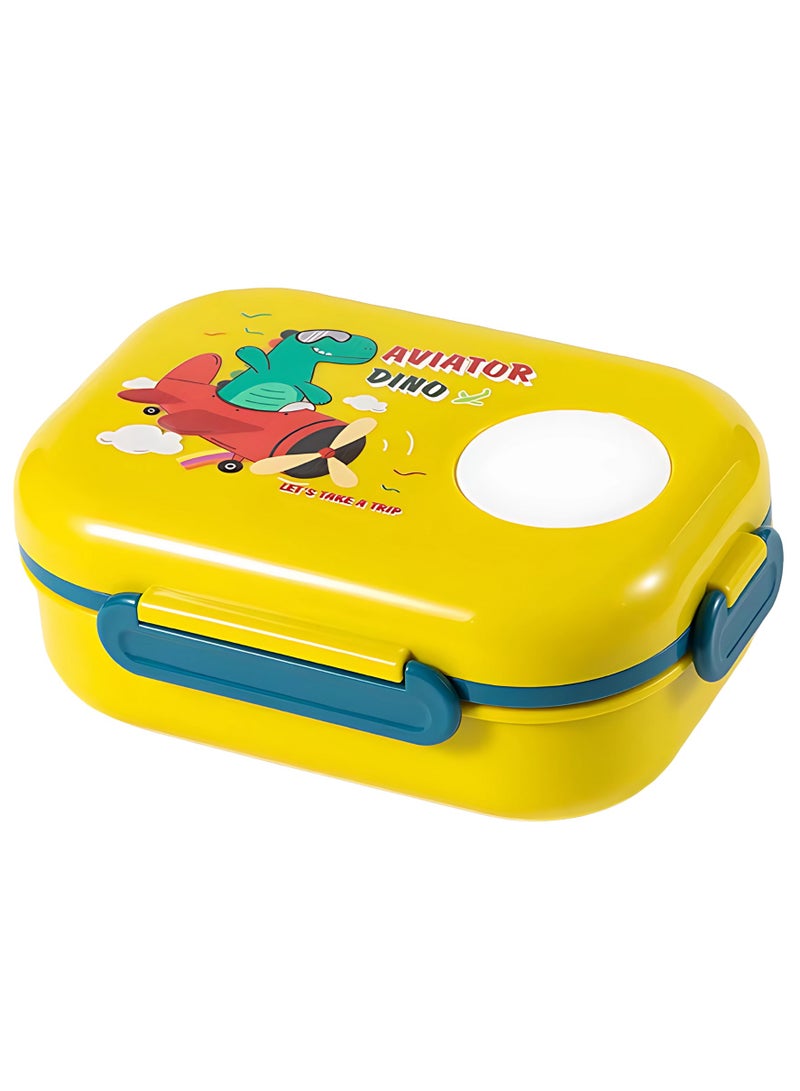 Twisoo Cartoon Kids Lunch Box – BPA-Free Heatable Bento Lunch Container with Sauce Compartment, Leakproof & Durable Food Box for School, Travel, Children's Meals - Image 1
