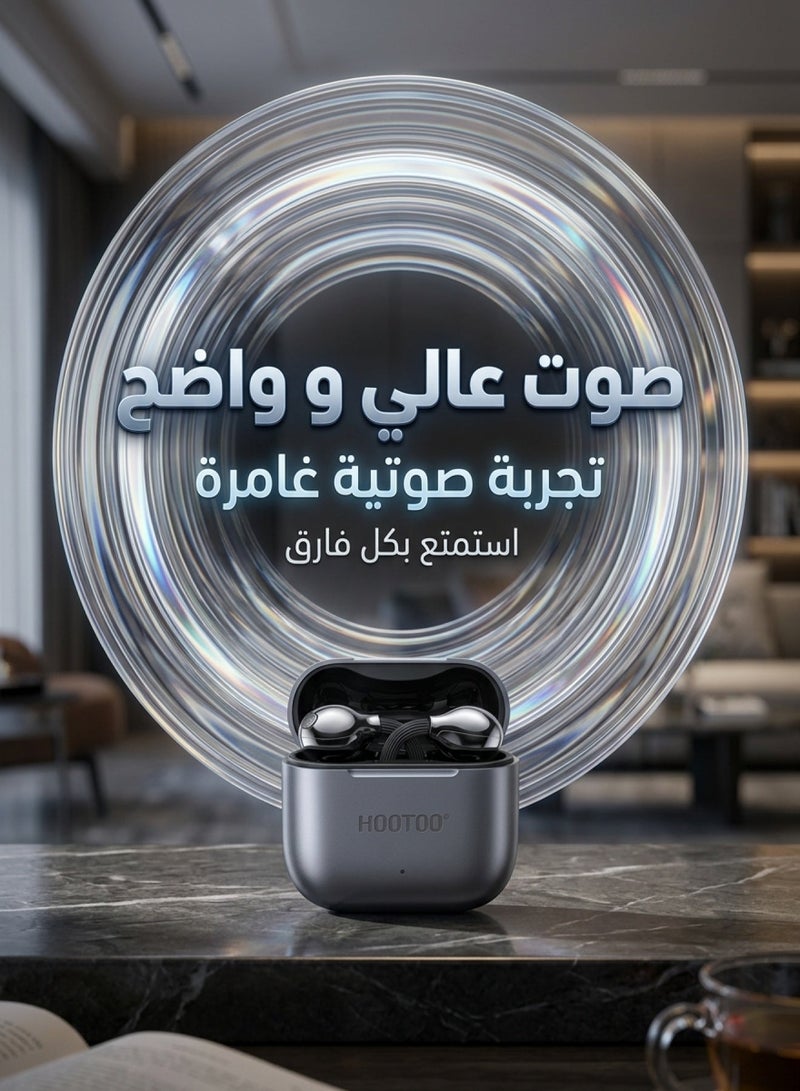 هوتو سماعات بلوتوث لاسلكية بتصميم اذن مفتوح متكيف وانيق وقوي الثبات. سماعه بلوتوث لاسلكيه ببطارية تدوم طوال اليوم. سماعة بلوتوث لاسلكية بتجربة صوت عالية الوضوح. سماعات اذن . سماعة اذن متوافقة مع جميع الاجهزة التي تدعم اتصال البلوتوث. سماعة لاسلكية بميكرفون اتصال مدمج لمكالمات واضحة. - Image 4