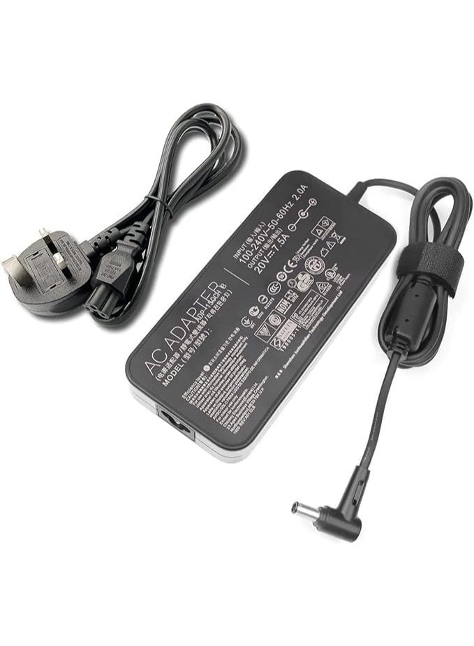 Terabyte 150W 20V 7.5A Charger ADP-150CH B A18-150P1A Compatible for ASUS Rog G531GT G731GT FX505GT FX705GT FX505DD FX505DT FX505DU FX705DD FX705DT FX705DU.with Power Cord - Image 1