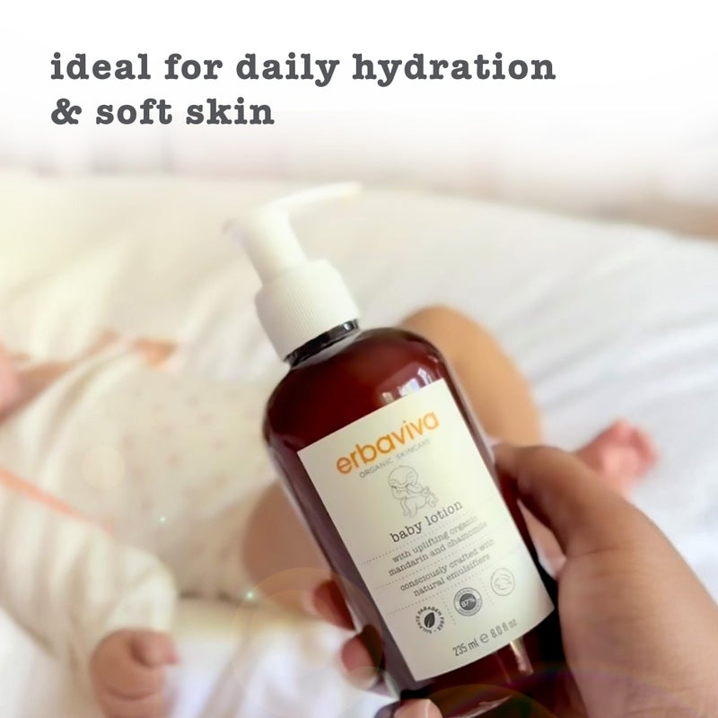 erbaviva Organic Baby Lotion, 8 Fl Oz - Image 4