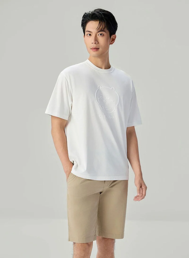 Men's Chiikawa Printed Cotton Blend Relaxed Tee