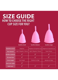 NAMYAA Namyaa Ultra Soft Reusable Menstrual Cup with Pouch & Cup Wash, Large Size (20-28ml), Pink  - Image 4