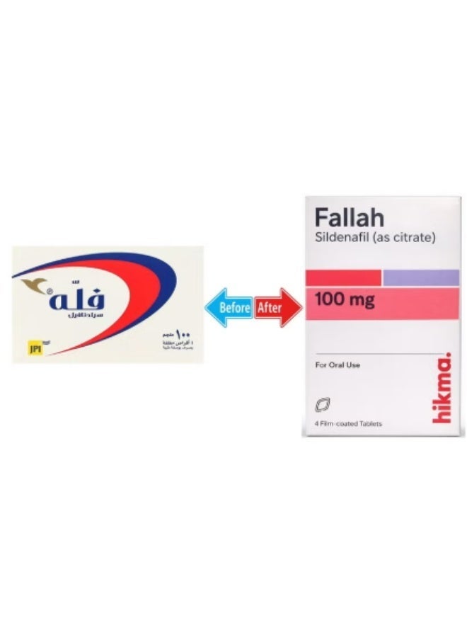 HIKMA FALLAH 100MG 4TAB - Image 1