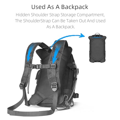 Rhinowalk motorcycle tank bag backpack, separate water bag, duffel bag with molle system, fits most adventure and sport motorcycle frames - Image 5
