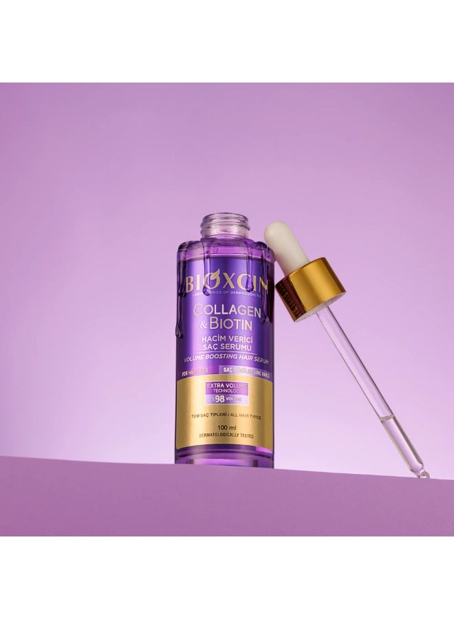 Bioxcin Collagen & Biotin Volume Boosting Hair Serum 100ML - Image 2