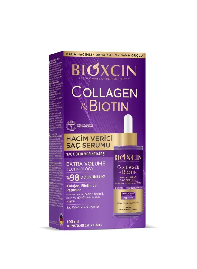 Bioxcin Collagen & Biotin Volume Boosting Hair Serum 100ML - Image 3