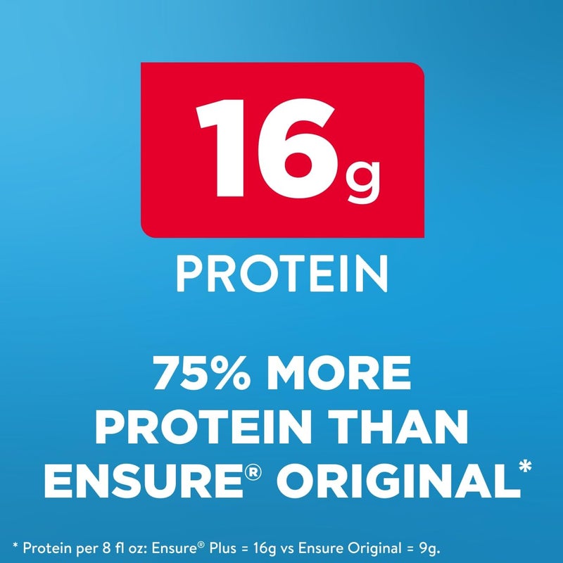 Ensure شراب التغذية إنشور بلس بنكهة الفراولة | مشروب بديل للوجبة | جاهز للشرب | 16 جرام بروتين و 27 فيتامين ومعادن | 8 أونصة سائلة - 24 عبوة - Image 4