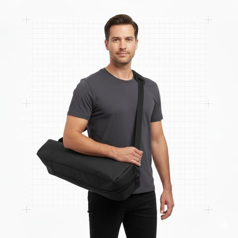 Aklima Tripod Bag Case 68x10x10 cm | Nylon Slim Tripod Carry Bag for 26 Inch Camera Tripod, 12 Inch Ring Light Stand, 2 Feet Tripod Stand Carrying Case for Travel & Photography Accessories (Black) - Image 2