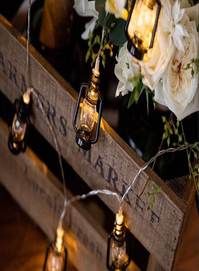 String Lights Festival Battery LED Mini Lantern Personalized Holiday Party Wedding Lamp 1.5Meter  - Image 1