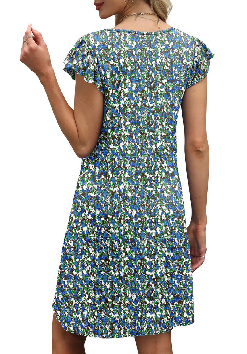 OFEEFAN Womens Spring Summer Dresses 2026 Sundresses Beach Vacation Clothes Boho Resort Wear Casual Cruise Outfits Print 03 XL - Image 5