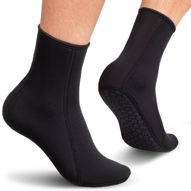 Yakevo Neoprene socks, Water Socks 3 mm Diving Socks Booties for Outdoor Water Sports - Image 1