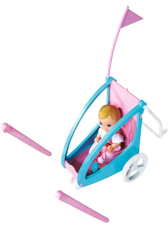 Simba Steffi Love 2-in-1 Bike Trailer Playset - Image 3
