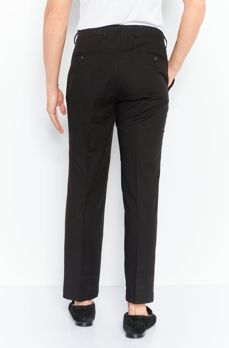Reaction by Kenneth Cole Men Modern Fit Plain Dress Pants, Black  - Image 4