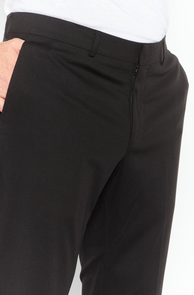 Reaction by Kenneth Cole Men Modern Fit Plain Dress Pants, Black  - Image 3