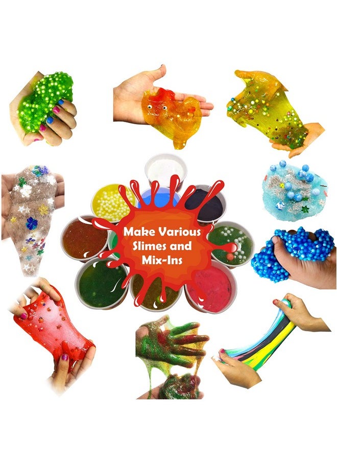 StepsToDo - Super Slime Activator Clear Liquid Solution. All In One 400 Ml Slime Activator. ( Pack Of 2 Bottles 200 Ml Each) Universal Formula Works With Almost Any Pva Glue. No Heating Safe For Kids. - Image 1