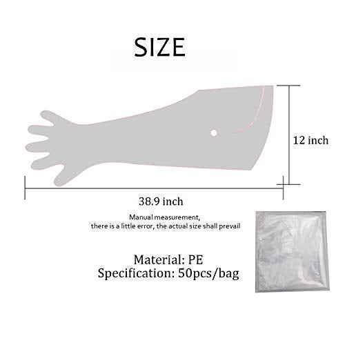Aihmilcl Halter Artificial Insemination Gloves, Veterinary Shoulder Length Disposable Cow Palpation Gloves (50PCS, 35") - Image 3