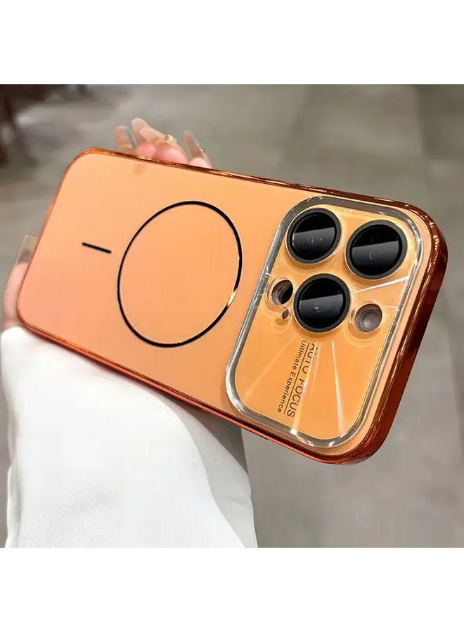 حافظة هاتف iPhone 17 Pro Max فاخرة من زجاج AG بالليزر بنافذة كبيرة متدرجة اللون باللون الأسود - Image 2