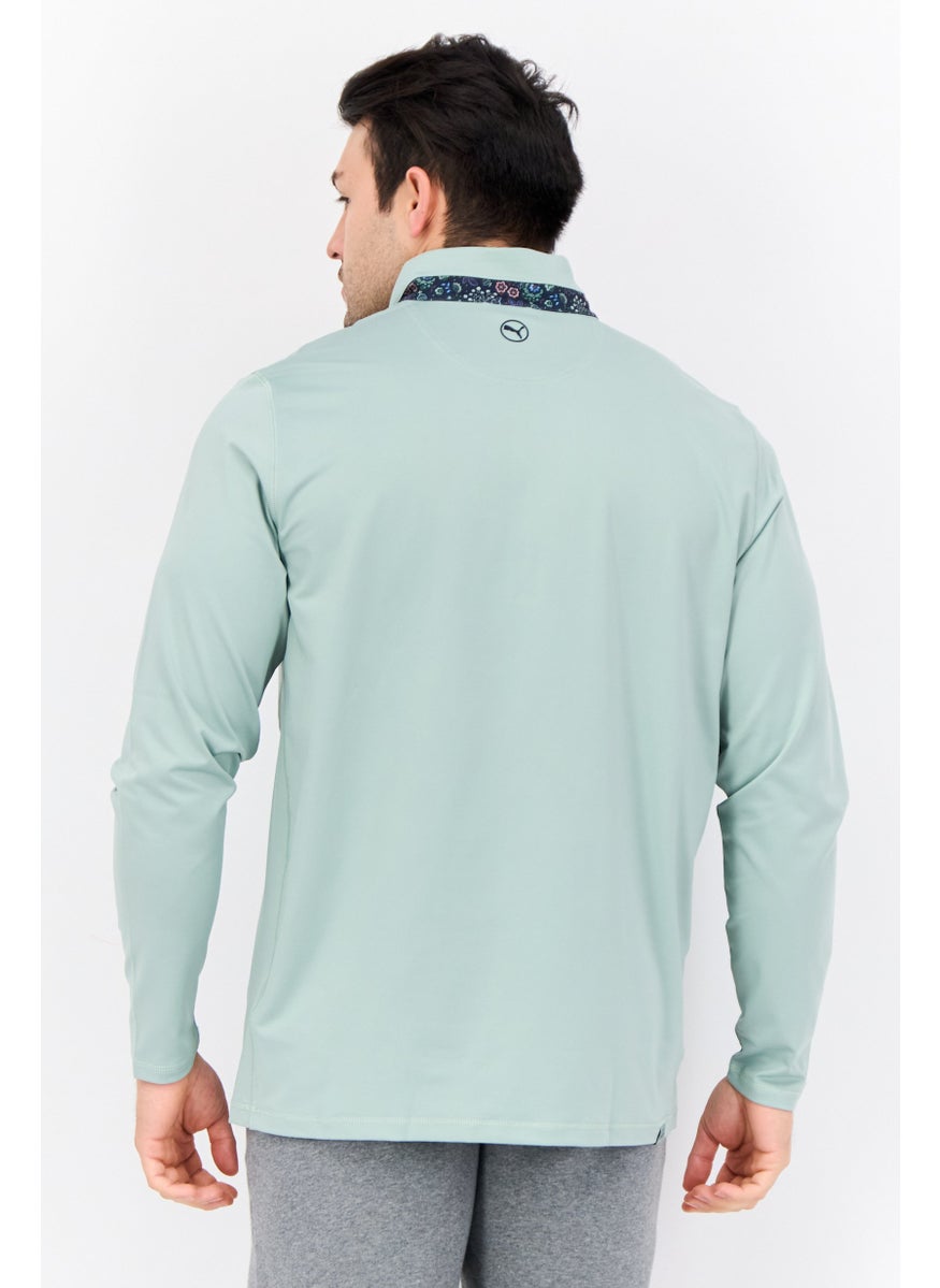 PUMA Puma x Liberty Men Sportswear Fit Long Sleeve Outdoor Sweatshirts, Sage Green  - Image 3