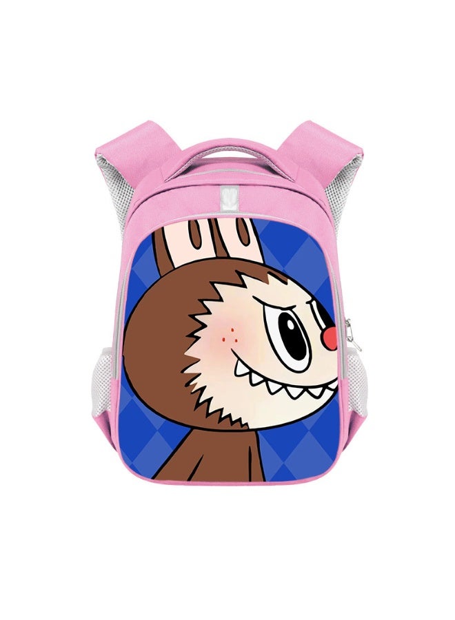 Labubu Backpack Student Large Capacity High-end Backpack Children's Wear-resistant Polyester Backpack 36*26*13CM - Image 1