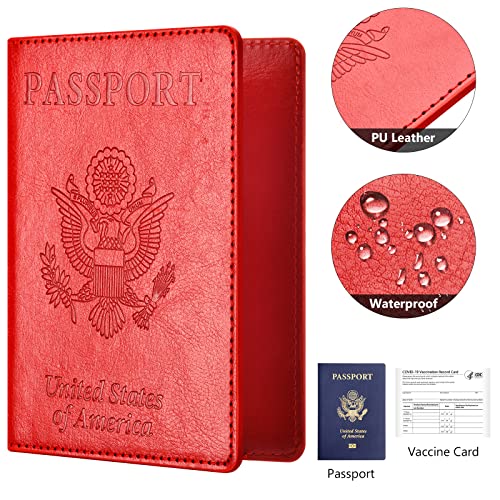 Eoehro 2Pack Passport Holder Wallet Cover Case, Travel Essentials for Women and Men - Image 3