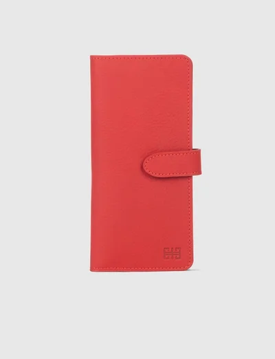 Cabani Genuine Leather Red Women's Wallet