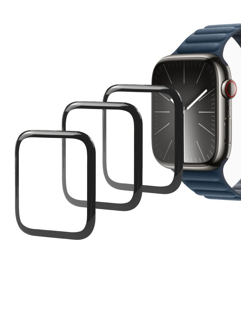 X-level - 3 Pcs Screen Protectors Compatible with Apple Watch Series 9/8/7/Hermès 45mm Ultra-thin Protective Film Bubble Free Anti-Scratch, HD Clear, Waterproof Display Film for Apple Watch Accessories - Image 1