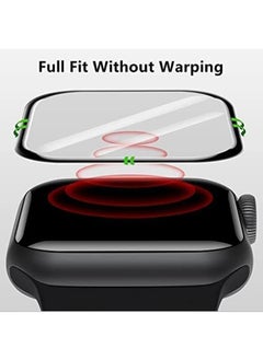 X-level 3 Pcs Screen Protectors Compatible with Apple Watch Series 9/8/7/Hermès 45mm Ultra-thin Protective Film Bubble Free Anti-Scratch, HD Clear, Waterproof Display Film for Apple Watch Accessories  - Image 3