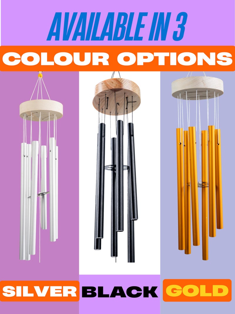 ARM nest Wind Chime | Wind Chimes for Balcony | Wind Chimes for Home Positive Energy (Gold) - Image 5