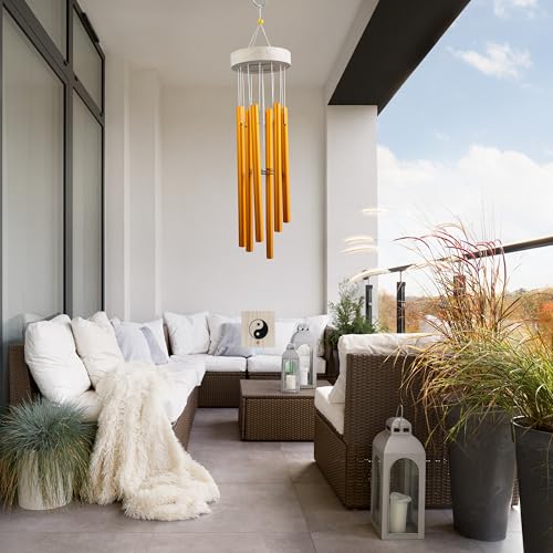 ARM nest Wind Chime | Wind Chimes for Balcony | Wind Chimes for Home Positive Energy (Gold) - Image 3