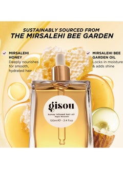 Gisou Honey Infused Hair Oil 0.7 Oz 20 Milliliters  - Image 5