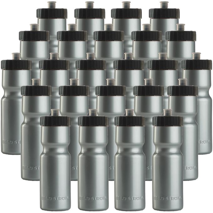 50 Strong Bulk Water Bottles 24-Pack  22 oz BPA-Free Sports Bottles with Easy-Open Pull Top Cap  Made in USA  Reusable & Top Rack Dishwasher Safe Brand - Image 1