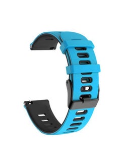 Replacement Strap For Samsung Galaxy Watch Active 2 44mm 20mm Mixed-Color Silicone Watch Band Blue Grey