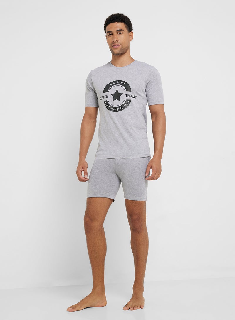 Seventy Five Nightwear T-Shirt & Shorts Sets  - Image 1