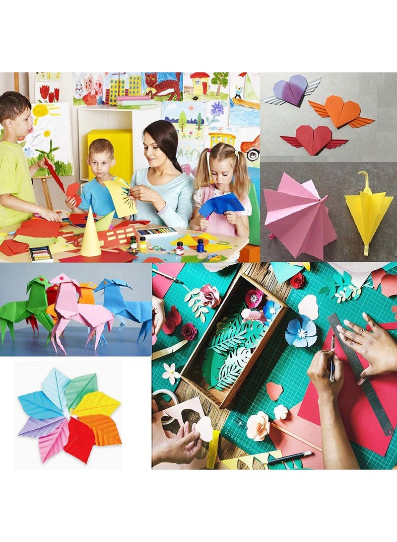 SYOSI Origami Paper, 150 Sheets Double-Sided, Origami Paper in 50 Vivid Colors, Origami Paper for Art and Craft Projects (15 x 15 cm) - Image 2