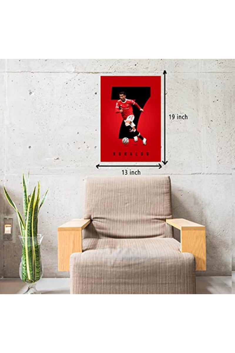 GRAY WALL ALAYRA - Ronaldo Manchester New 2 Poster For Room & Office (13 Inch X 19 Inch, Rolled) - Image 3