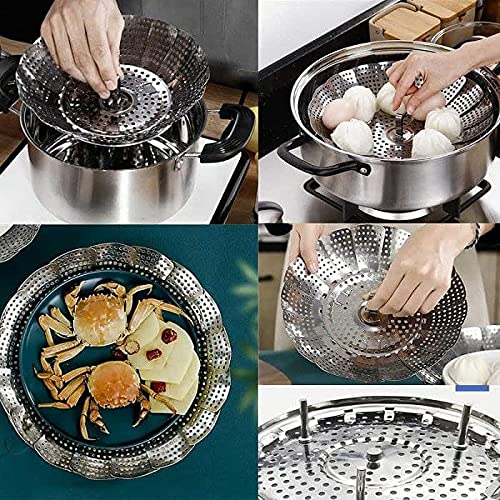 BIG CART Stainless Still Steamer Basket vegitable Basket Steamer Basket for Food - Image 3
